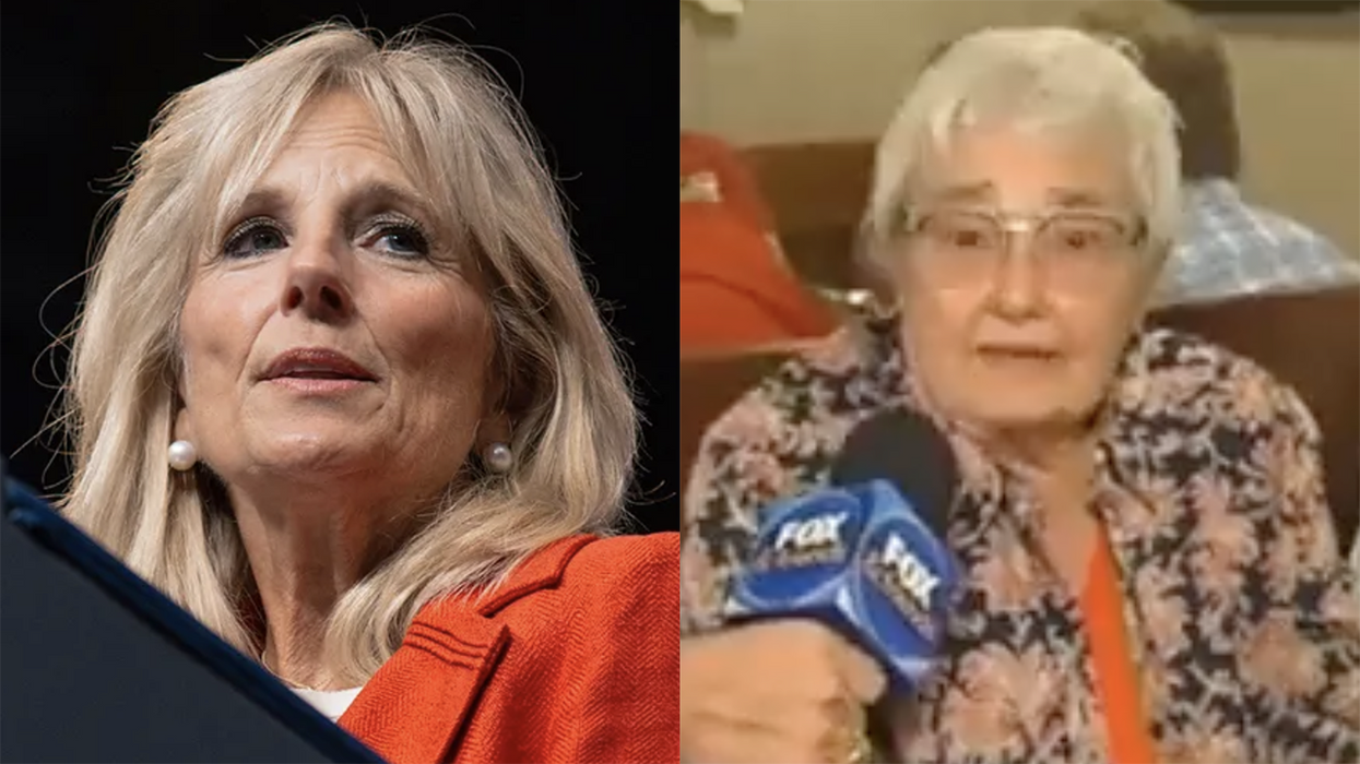 Watch: Adorable old lady can't hide her disdain for Jill Biden, calls her out for senior abuse against Joe