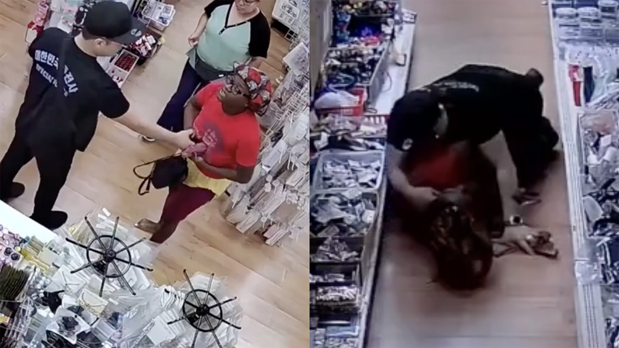 Video: Store owner DROPS shoplifter with one punch after she pulls a gun, "I didn't have much time to think"