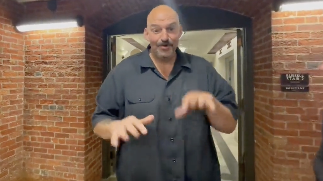 Watch: John Fetterman offers odd reaction to the Biden impeachment inquiry and... what the deuce is that on your face?