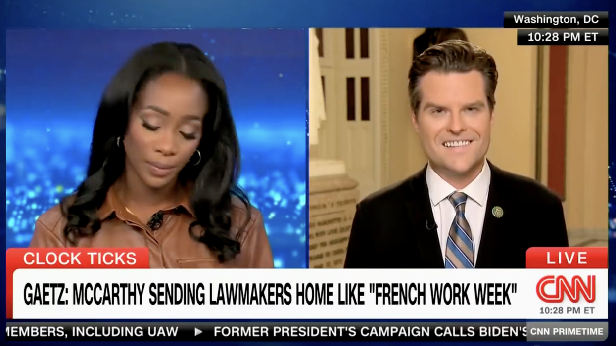 Watch: Matt Gaetz fact-checks CNN LIVE on air so hard, they rush to go to commercial