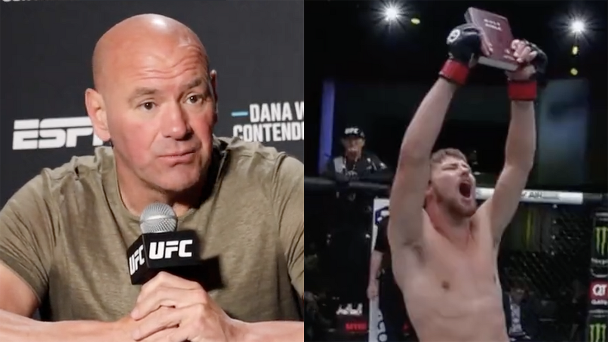 Watch: Smug reporter asks Dana White about Christian fighter bringing Bible to cage, didn't expect Dana's perfect answer
