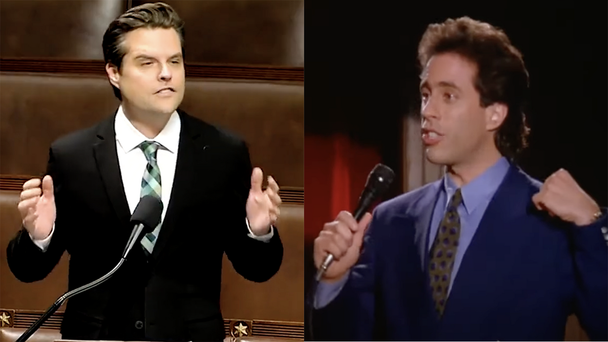 Watch: Someone set Matt Gaetz's viral zinger to the "Seinfeld" theme, and it's the greatest thing you'll see today