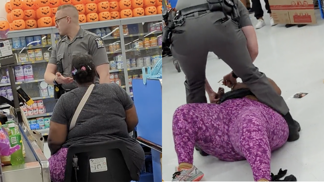 Watch: Woman Screams 'Walmart Is Racist' As She Was Being Arrested... For Slapping A Cop