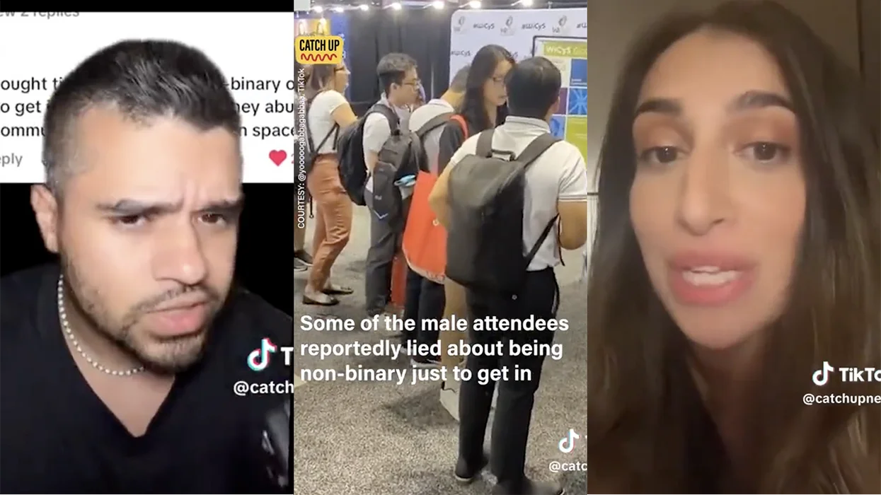 Watch: Leftists are upset men took over a women-only tech conference. But they identified as "non-binary," so...