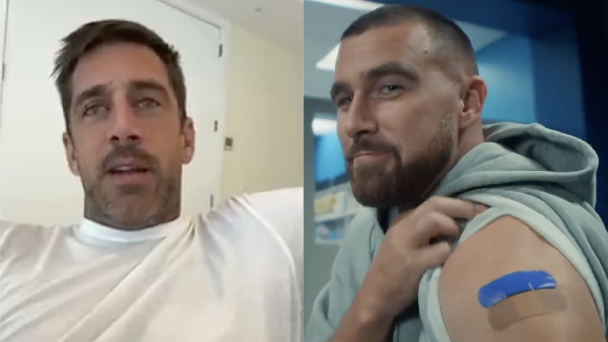Aaron Rodgers hits Travis Kelce where it hurts, calls Taylor Swift's boyfriend "Mr. Pfizer"