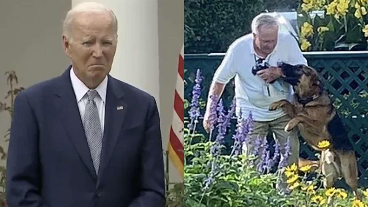 Biden gets thrown out of White House for biting one too many people. Commander Biden