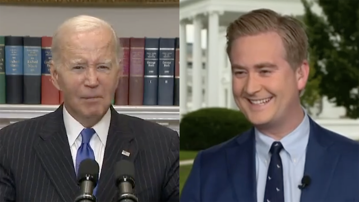 Doocy trolls the poop-stained pants off of Joe Biden about pushing a dog in the lake: "More on that in the next hour"