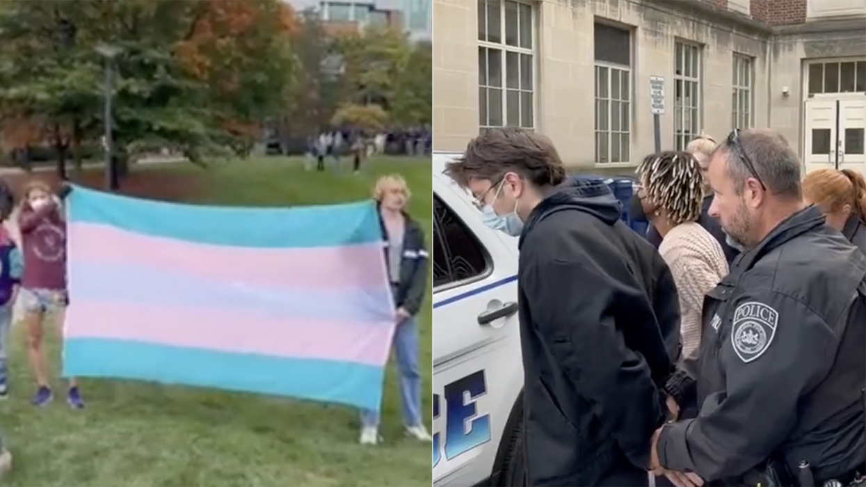 Trans Activists Terrorize Students Outside Riley Gaines Speech, Wind Up In Handcuffs