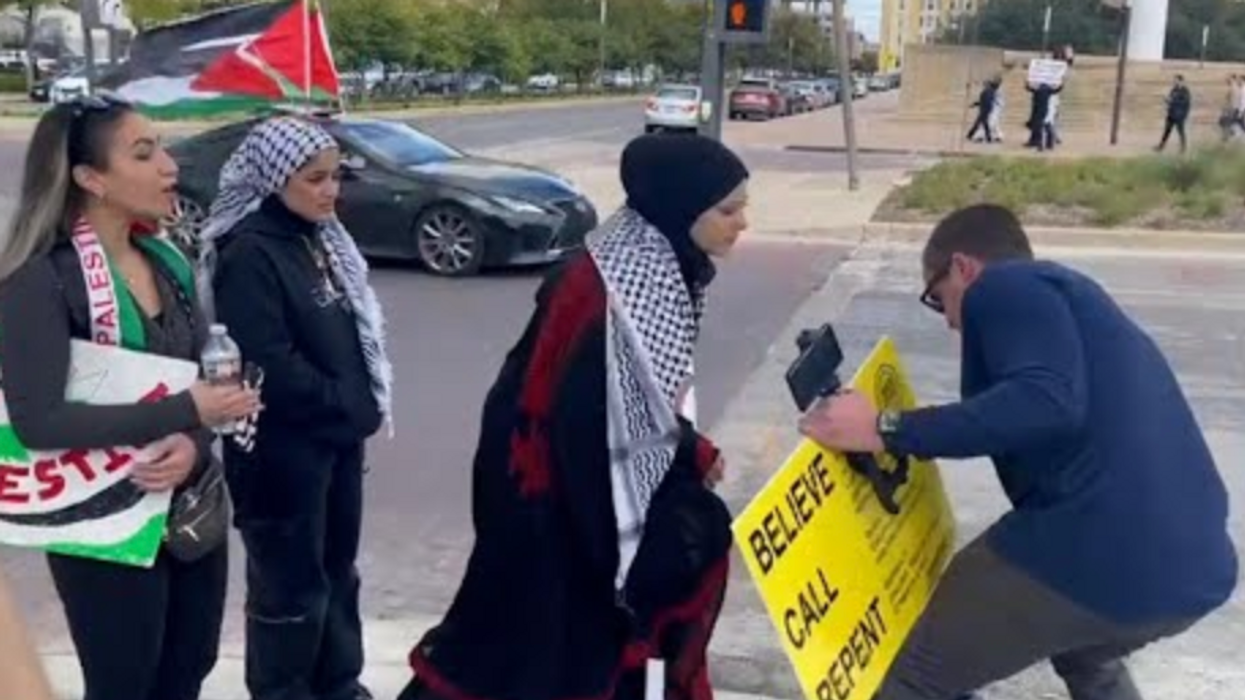 Watch: "He Insulted My Prophet!" Pro-Hamas Protester Assaults Christian!