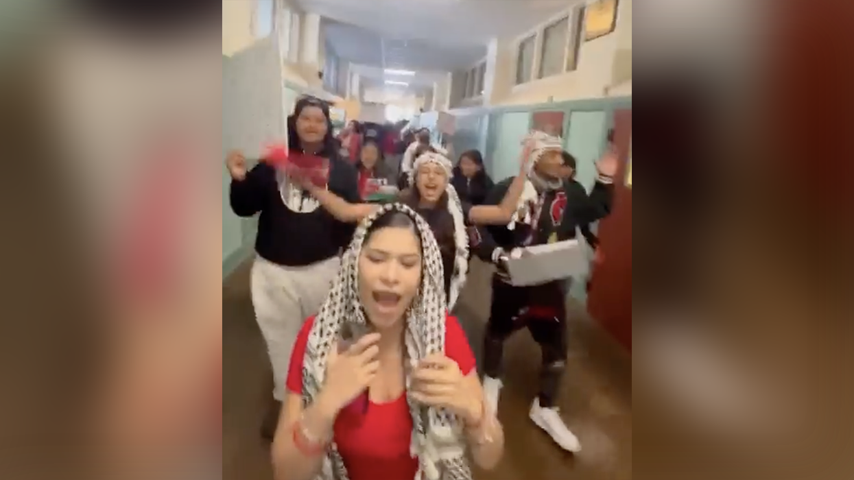 Watch: Pro-Hamas students take over high school, smile while chanting for the elimination of Israel