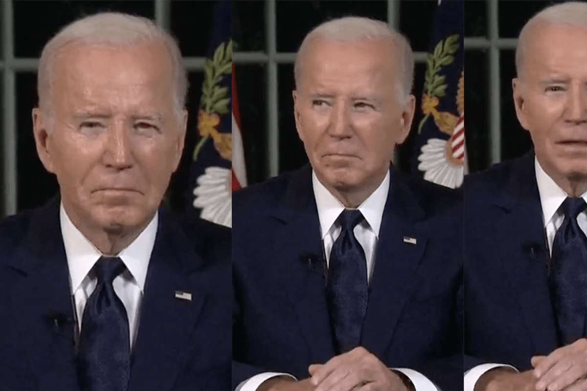 Watch: The highlight of Joe Biden's address to the nation are these eight seconds he didn't know he was live