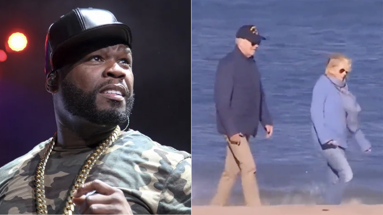 Watch: Reporter yells about "American hostages" while Joe Biden's on vacation again, even rapper 50 Cent is blasting him