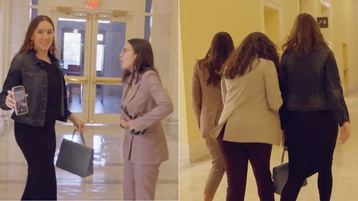 Watch: Libs of TikTok founder confronts AOC over her Hamas support and it gets physical