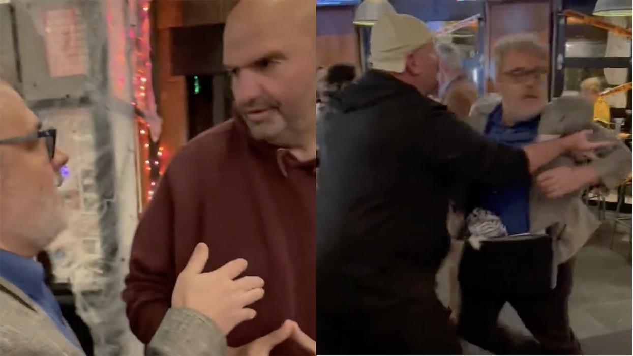 Pro-Hamas professor confronts John Fetterman over Israel support and no one looks good