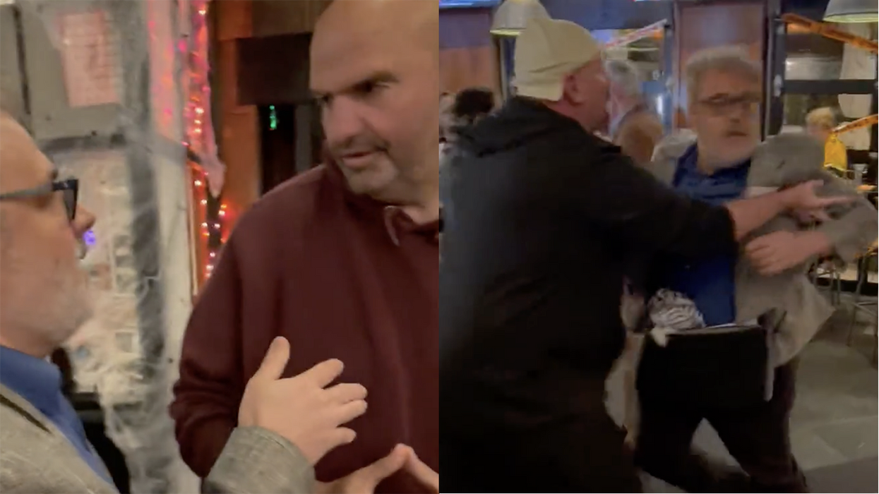 Pro-Hamas professor confronts John Fetterman over Israel support and no one looks good