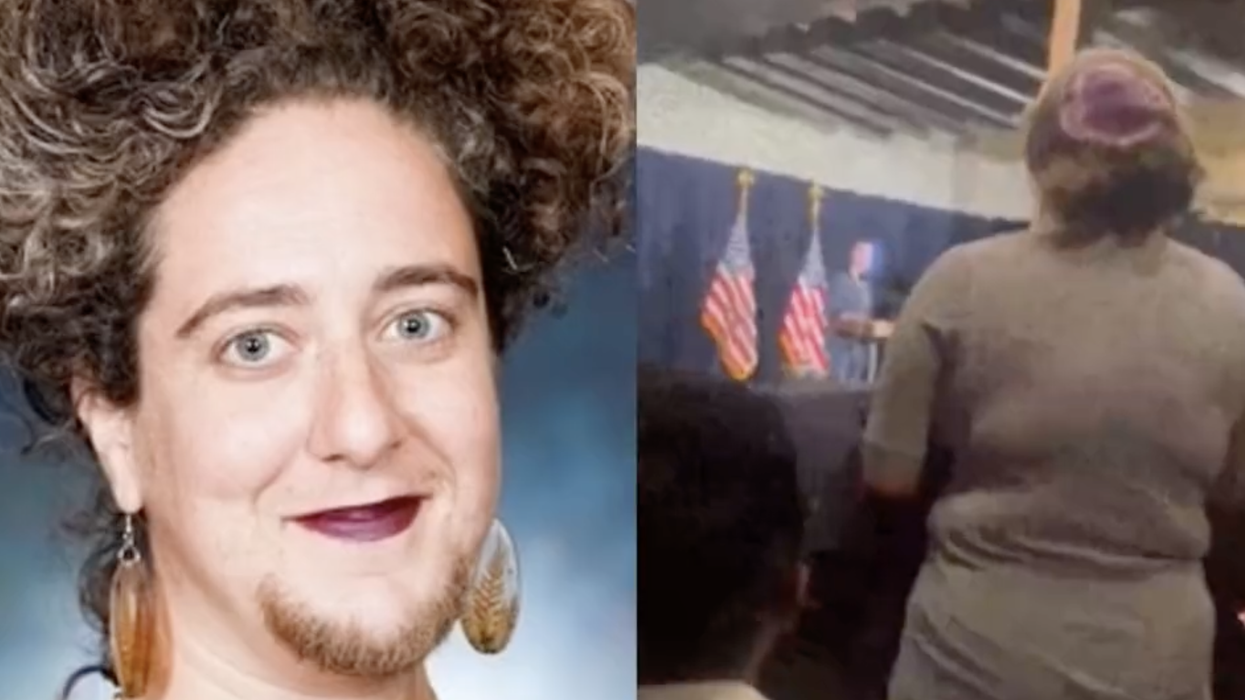 Watch: Bearded (Female?) Rabbi Heckling Biden Demands "Ceasefire Now," Causes POTUS To Change Policy And/Or Get Confused