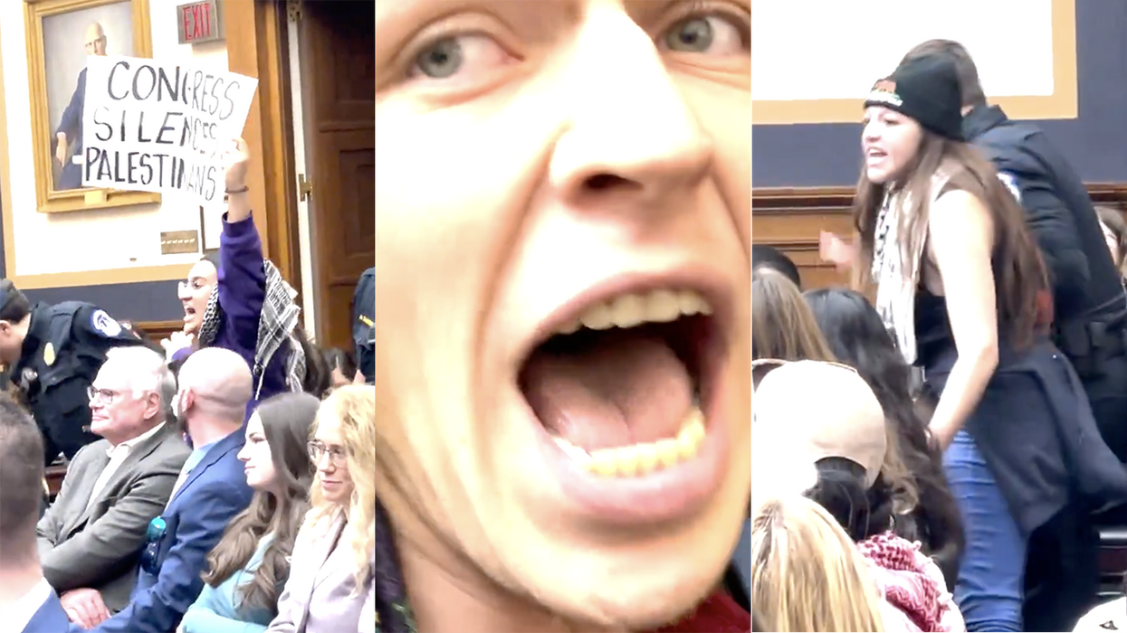 Watch: Congress attempted a hearing on college antisemitism, Hamas supporters had other ideas