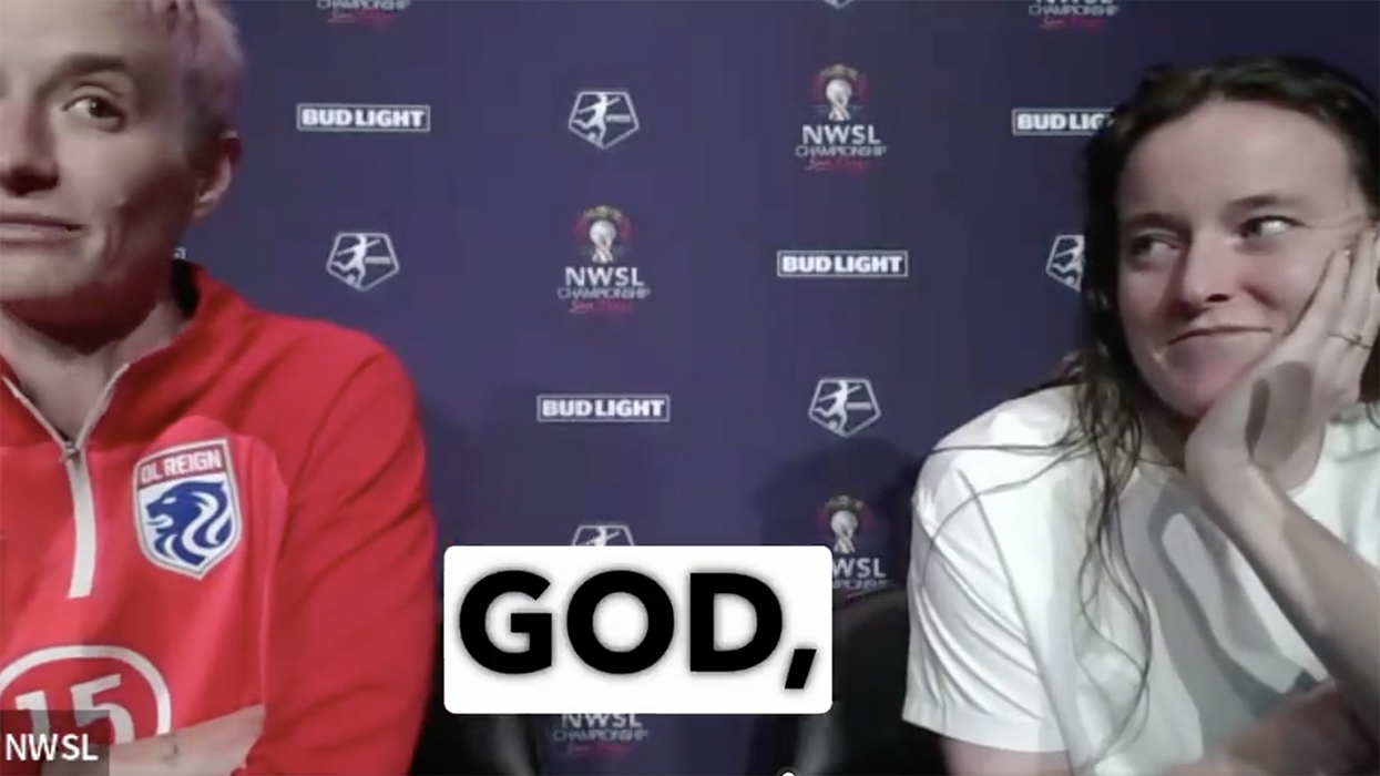 Watch: Megan Rapinoe lashes out at God, who, in His infinite wisdom, caused her to get injured in her last soccer match