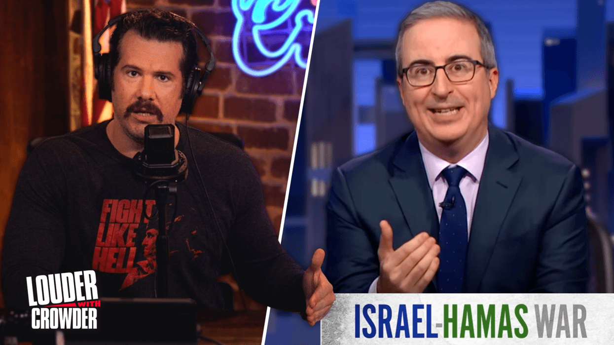 Watch: Crowder DESTROYS John Oliver Over His Latest Video On The Israel-Hamas War