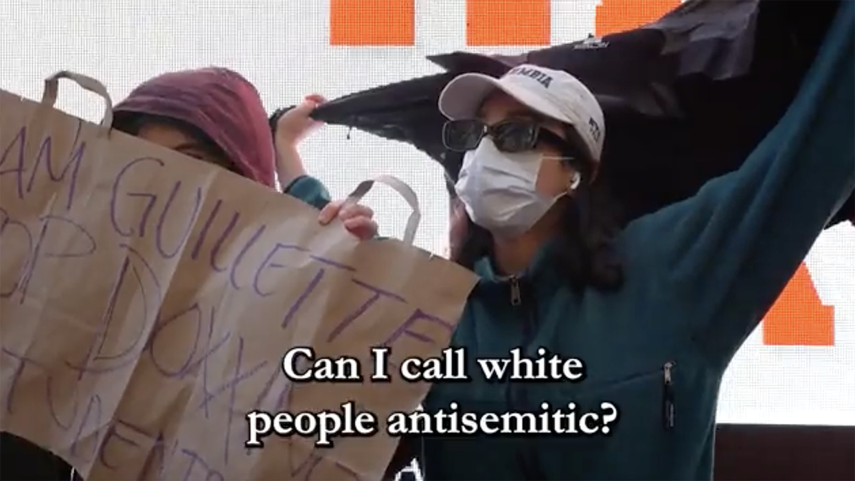 Watch: Columbia University students go full-blown Karen over truck "doxxing" peers who signed pro-Hamas letter