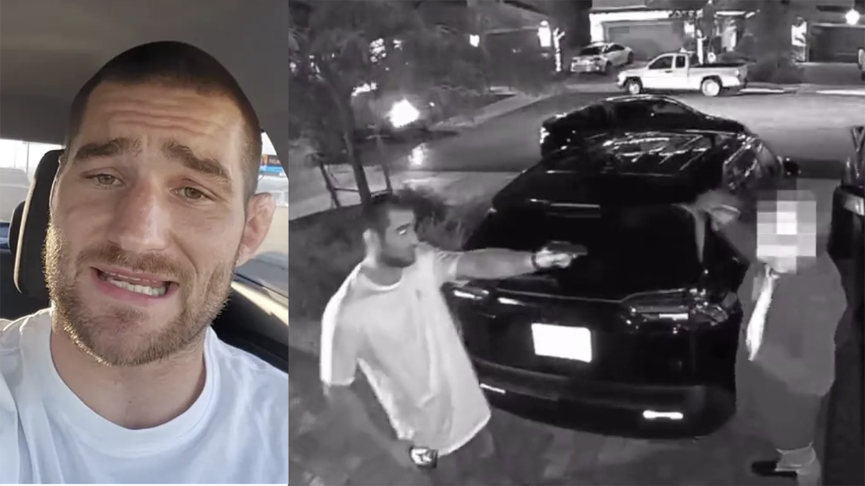 Watch: UFC's Sean Strickland (and his gun) shows his is the WRONG house to trespass on: "I thought he was stealing my car"