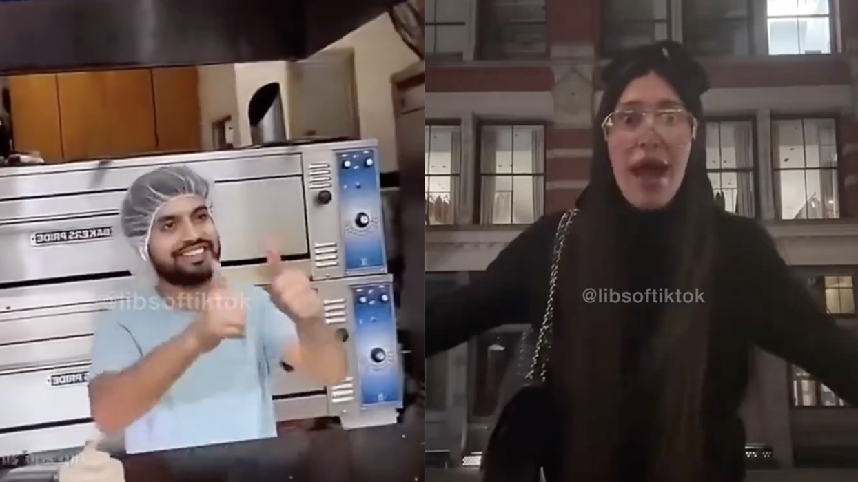 Watch: Trans TikToker bullies pizza guy over 'misgendering,' the guy barely speaks English and thinks it's funny