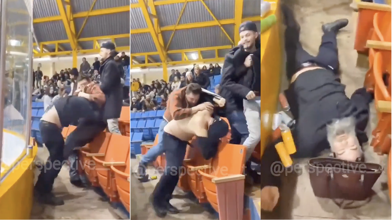 Watch: Wild hockey fan brawl ends with one dude KTFO'd, and you wouldn't believe me if I told you how