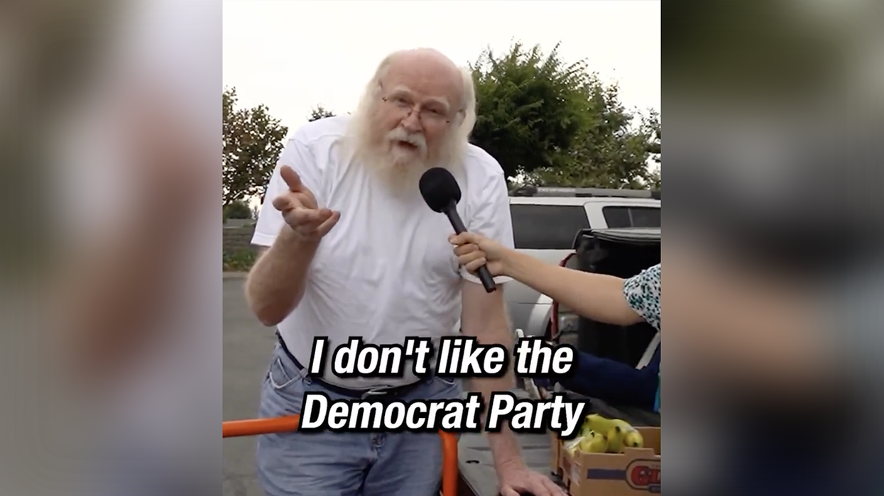 Watch: Man who looks like Santa GOES OFF on "stupid democrats" and all the dumb ideas they have that aren't good