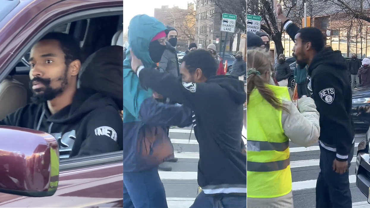 "You’re disrupting traffic idiots": Father Pushes Through Pro-Hamas Protestors Blockading A Bridge To Get To His Daughter