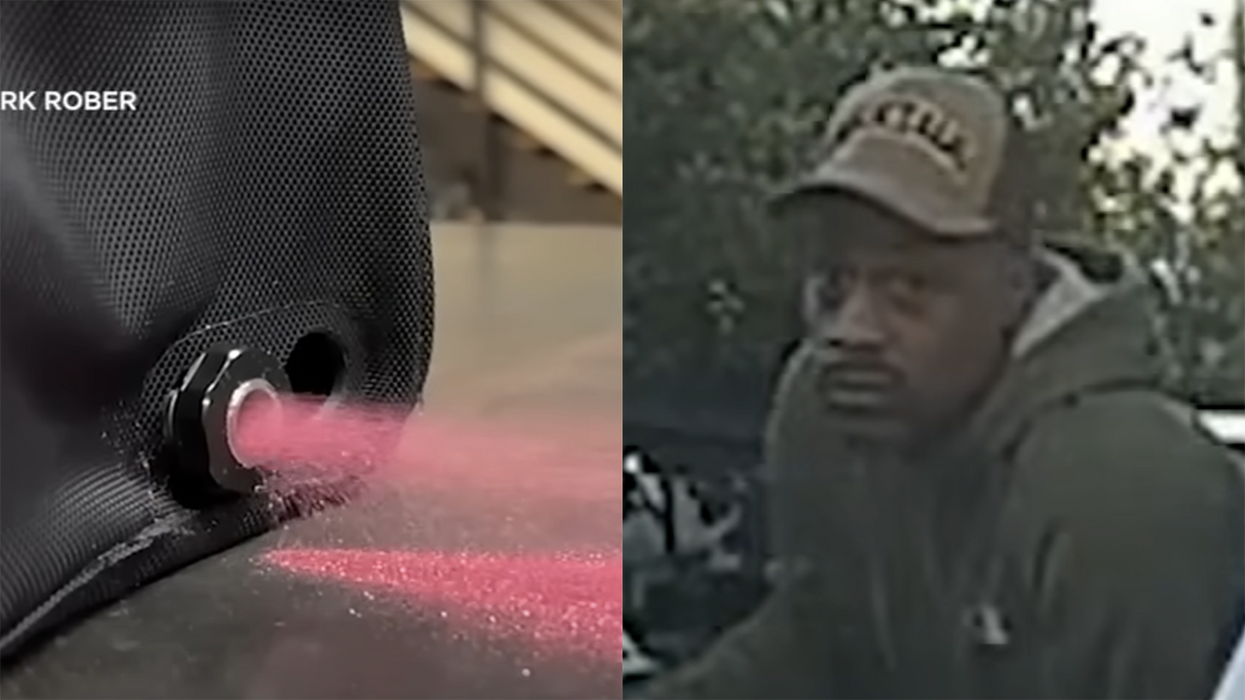 Watch: Serial Car Thief Arrested After Breaking Into Car And Getting Blasted With Fart Cannon That Sprays Pink Glitter