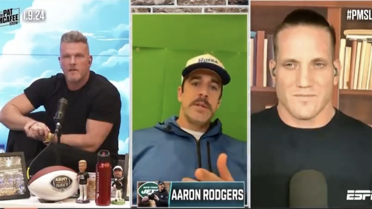 Aaron Rodgers returns fire on Jimmy Kimmel, but his comments on "the narrative" are more biting: "They LIED to us"