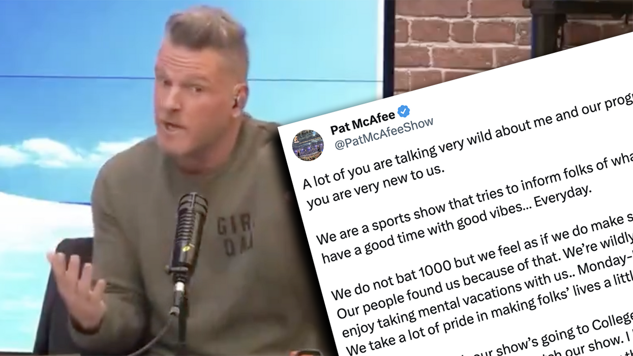 Pat McAfee addresses critics that, no, Aaron Rodgers is not fired from his show