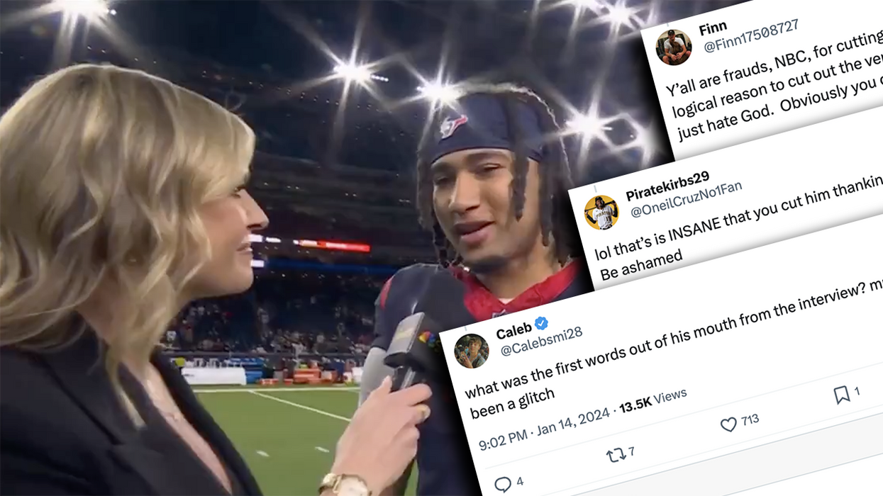 NBC Sports thought they could remove Texans QB CJ Stroud praising Jesus without the internet noticing: "This is why people hate the media"