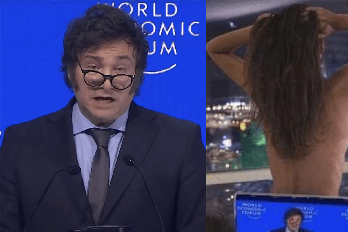 Watch: Argentina President tells WEF where to stick its globalism, causes Elon Musk to make it weird with sexual response