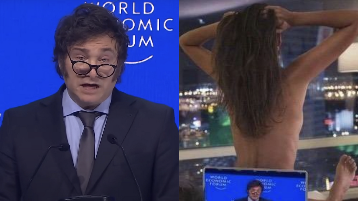 Watch: Argentina President tells WEF where to stick its globalism, causes Elon Musk to make it weird with sexual response