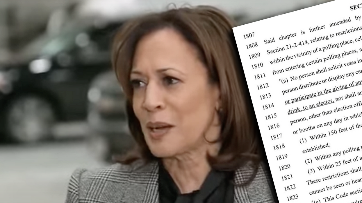 Watch: Kamala Harris won't stop LYING about Georgia voter bill, so here's what it really says about "banning" water