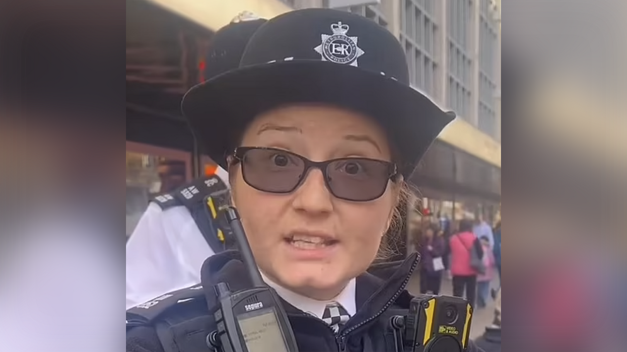 Watch: UK Officer Tells Singer No Singing Church Songs Outside Of Church... Then Sticks Her Tongue Out