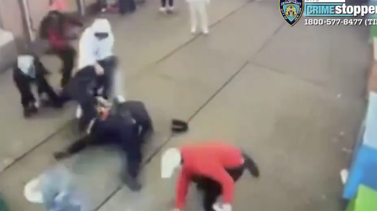 Watch: Illegal migrant mob ATTACK two NYPD officers... and of course they are back out on the streets again