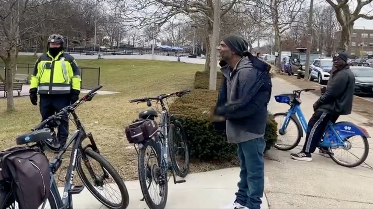 Watch: Man goes berzerk after Boston Mayor, MA Governor hand urban rec center over to illegal migrants and ban legal citizens