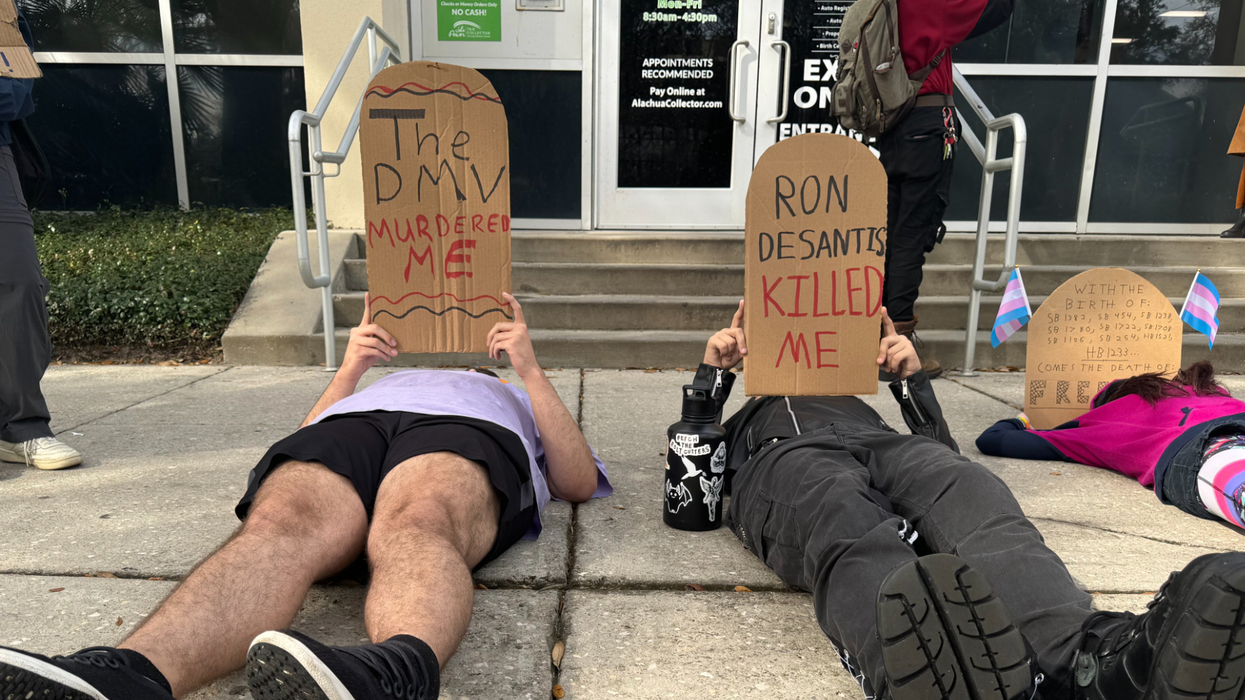 "Ron DeSantis killed me": Activists claim FL Gov, DMV is literally killing them over new law against changing gender