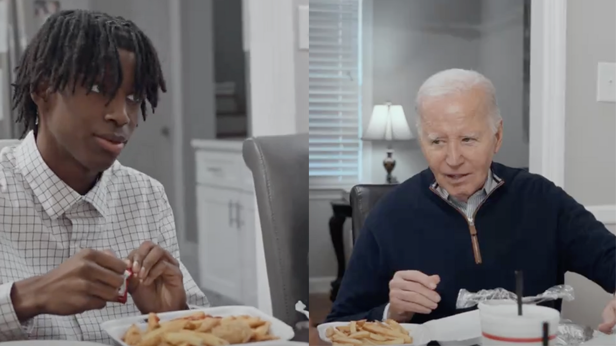 Watch: To combat losing Black voter support, Joe Biden eats chicken and talks basketball
