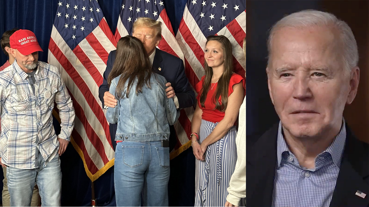 Watch: Trump meets with Laken Riley's family as Biden apologizes for calling the illegal who murdered her an "Illegal"