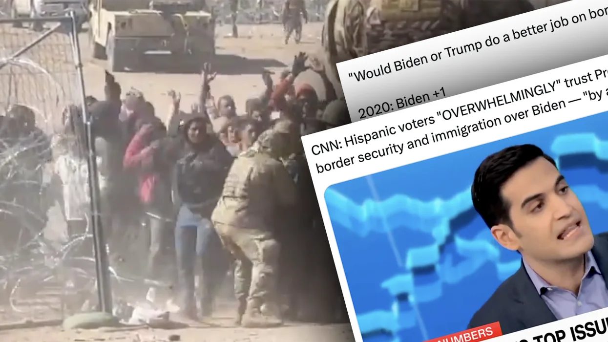 Watch: As illegals overwhelm border patrol in El Paso, check out these insane new polls comparing Trump vs Biden on Immigration