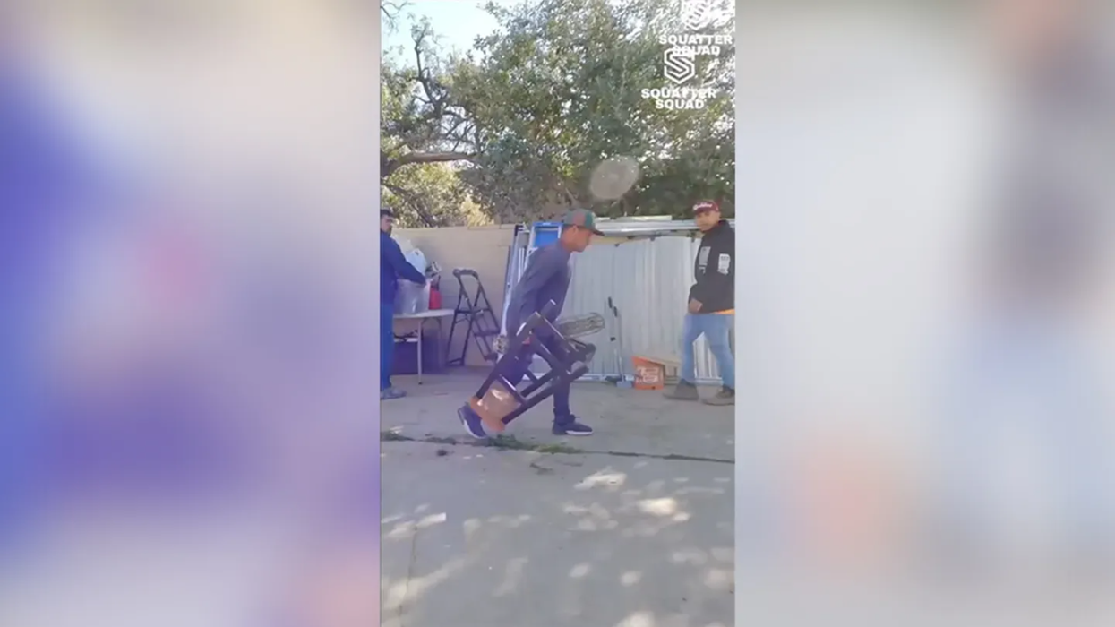 Watch: The "Squatter Squad" is on the scene, sends squatters packing since the state can't be counted on