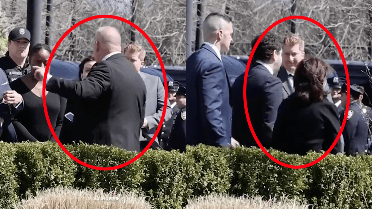 Watch: Kathy Hochul gets told to leave slain NYPD officer's wake, or she leaves on her own. Either way, good.