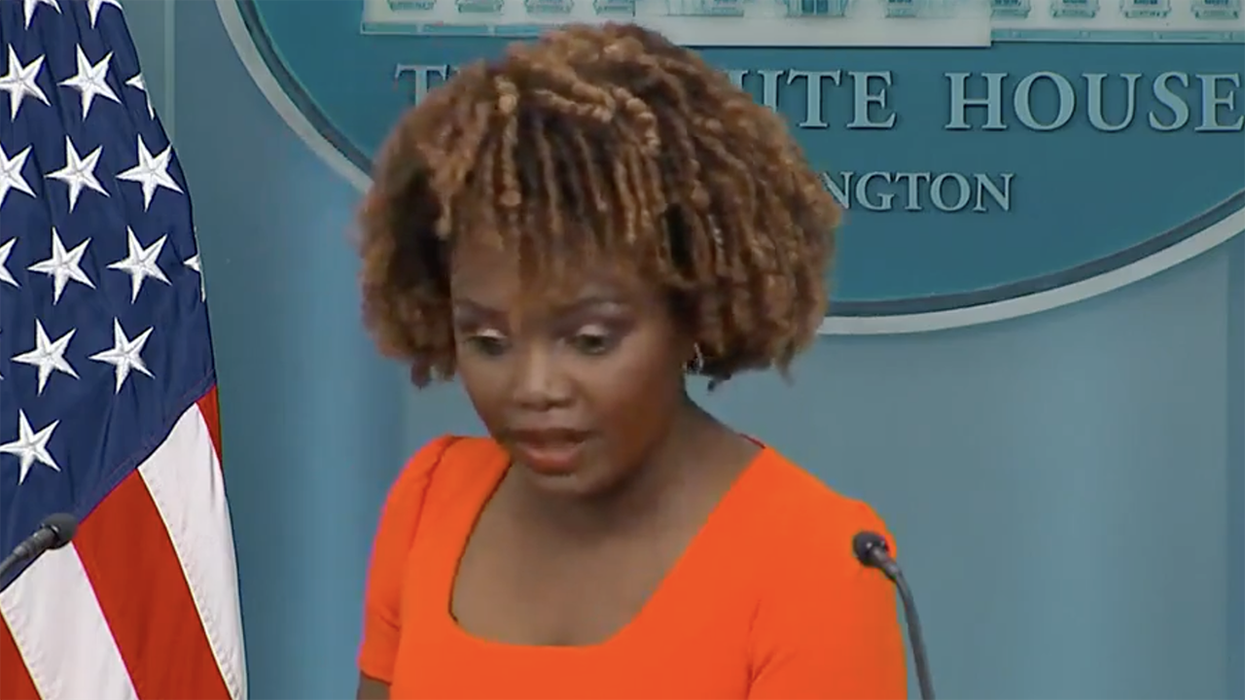 Karine Jean-Pierre's brain short circuits when reporter asks: So what about when Joe Biden calls things a "bloodbath?"