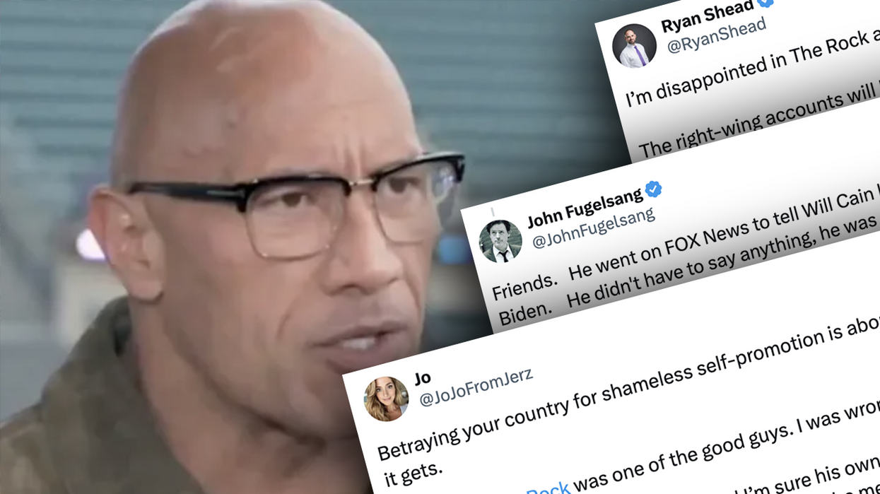 The Biden Crybabies are melting down because The Rock regrets endorsing him, won't endorse this year