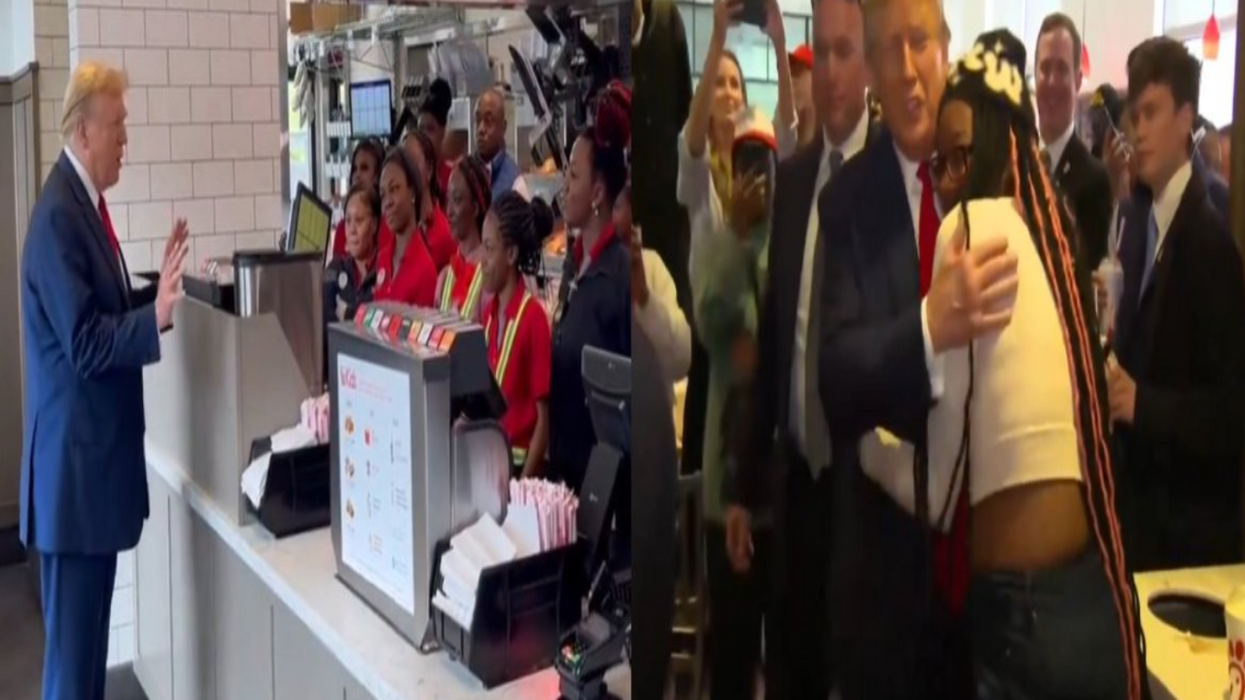“It’s the Lord’s Chicken!”: Watch Trump surprise fans and supporters with free Chik-Fil-A