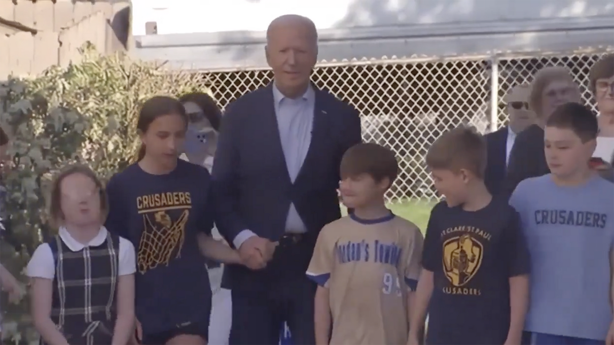 Watch: Someone thought Joe Biden holding hands with children and taking them away would be a good photo op
