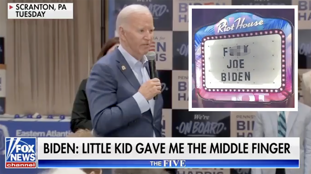 Watch: Joe Biden whines that a little kid gave him the middle finger, sounds like he wants us to bring back "F*ck Joe Biden"